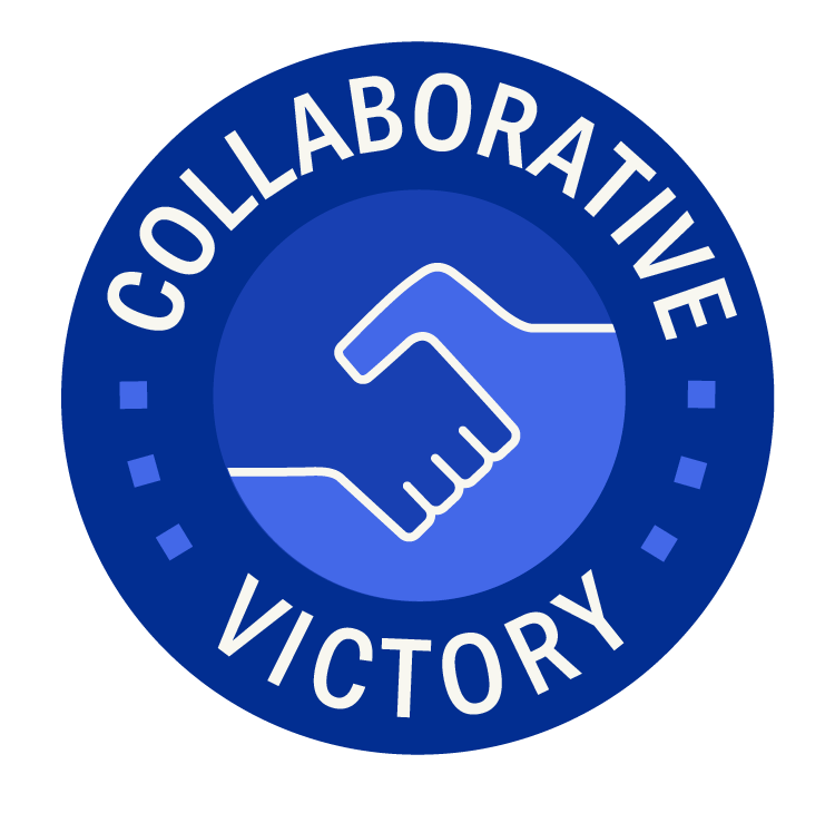 Collaborative victory icon