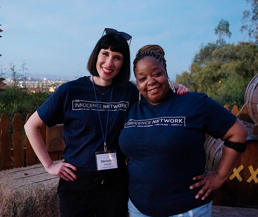 Two participants at the Innocence Network Conference